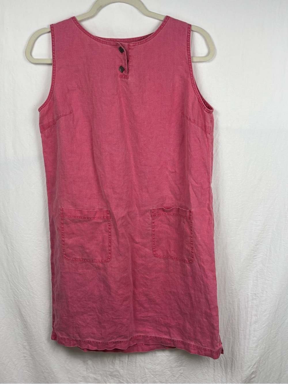 The Territory Ahead Sleeveless Pink Linen sz 6 Shift Dress